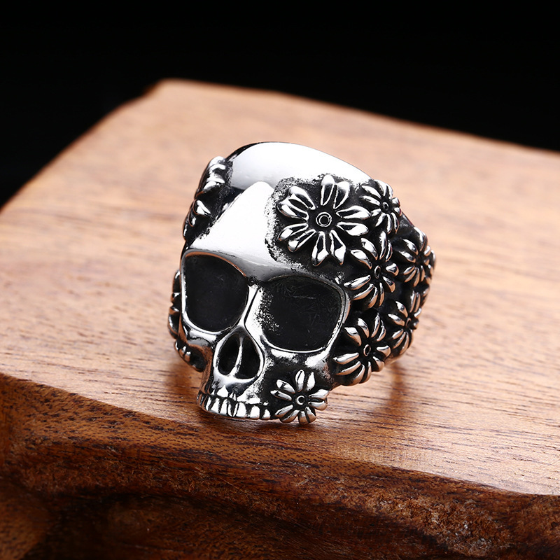 Sterling Silver Ring - Anillo de calavera de plata de