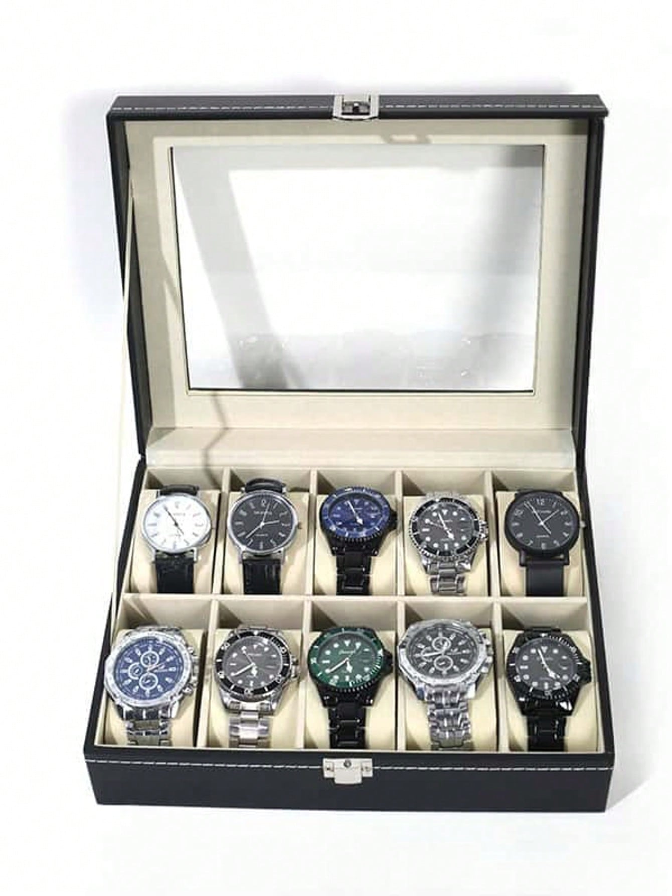 Jewelry Box Watches Bracelets - Caja de Relojes de Cuero con
