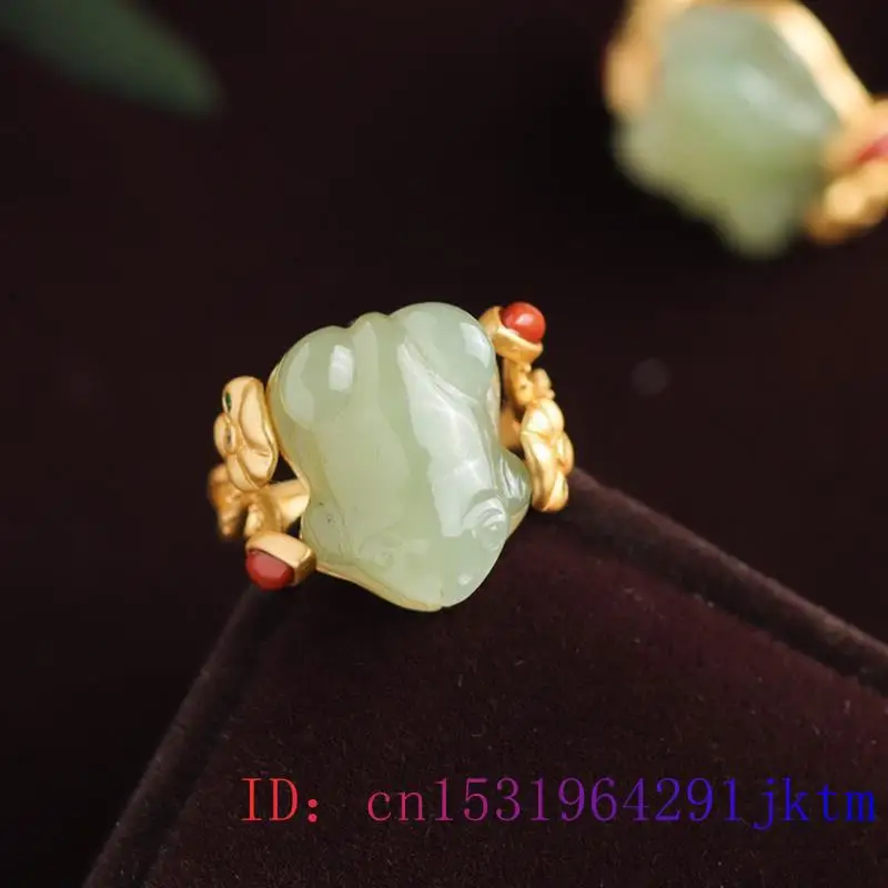 Anillos de rana de Jade verde  - Sterling Silver Ring reseña y precio