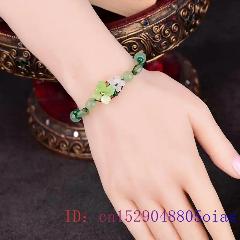 Pulsera de flor de Jade verde  - Charm Bracelet Beads reseña y precio