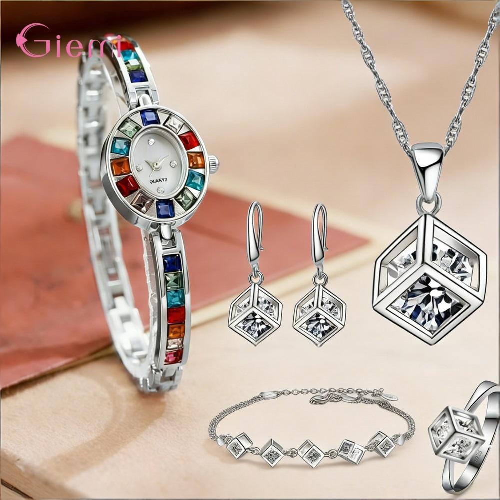 Hermoso Conjunto de Collar, Pe - Best Jewelry Watches reseña y precio