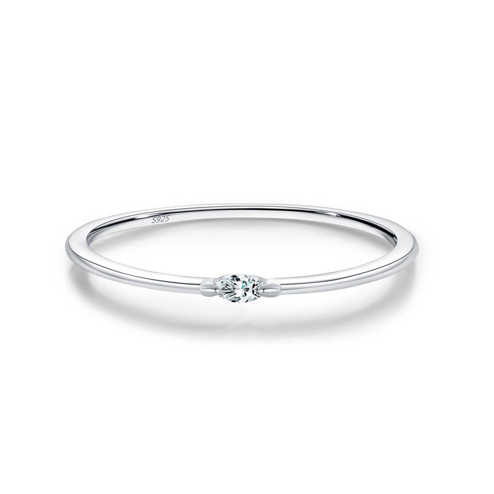 Anillo Solitario Apilable de M - Minimalist Ring Stackable reseña y precio