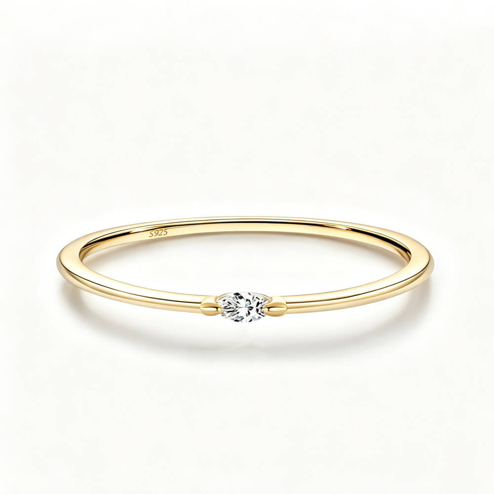 Anillo Solitario Apilable de M - Minimalist Ring Stackable reseña y precio