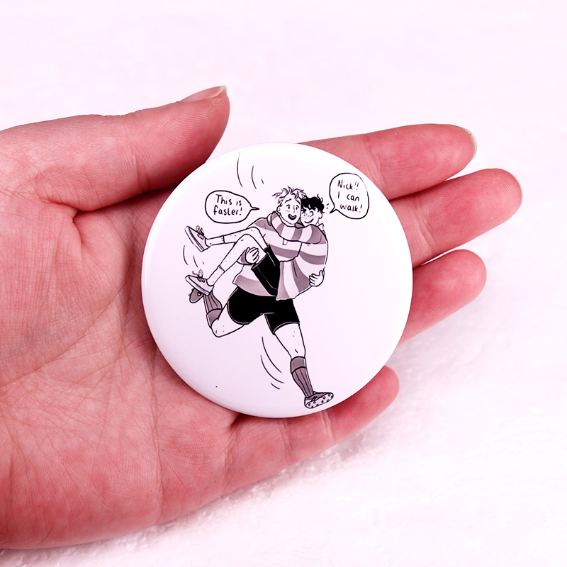 Heartstopper Pin de botón LGBT - Nick'S Jewelry & Watches Reviews reseña y precio