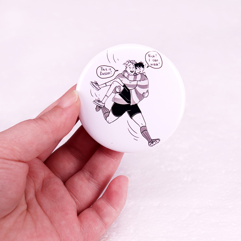 Heartstopper Pin de botón LGBT - Nick'S Jewelry & Watches Reviews reseña y precio