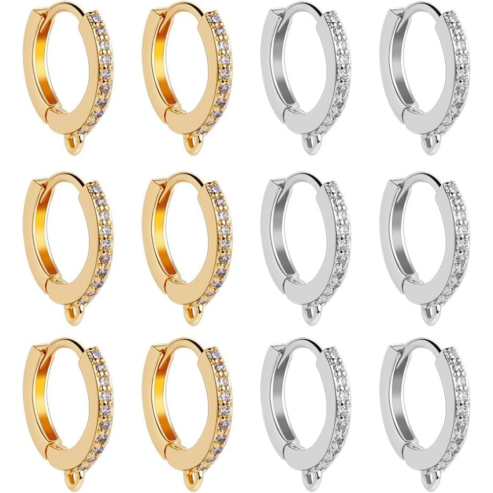 1 caja de 12 Uds. Ganchos redo - Hoop Earrings reseña y precio
