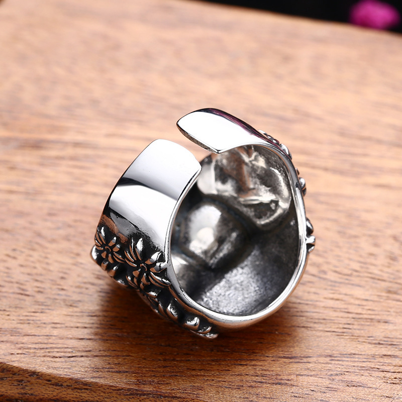 Anillo de calavera de plata de - Sterling Silver Ring reseña y precio