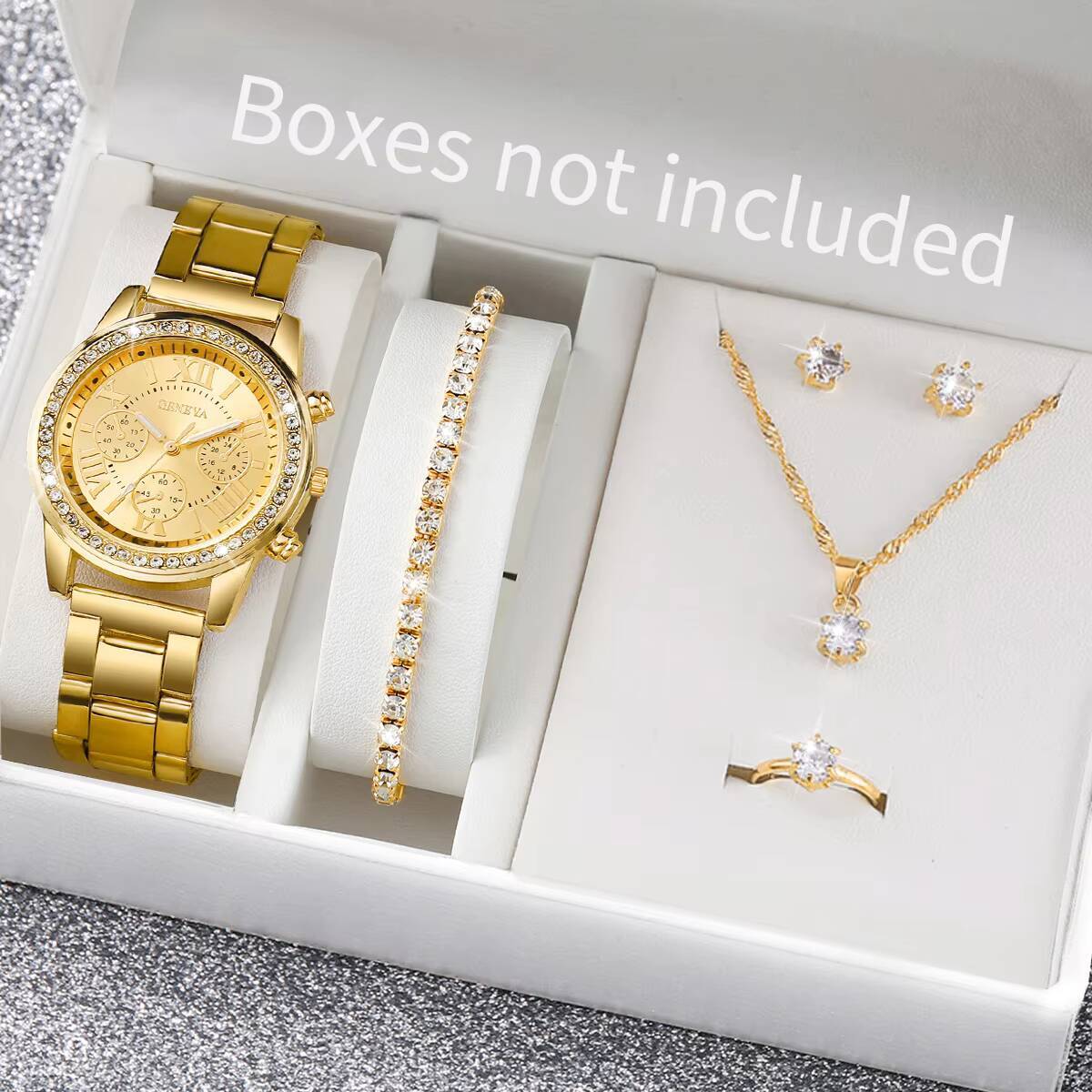 Juego de 6 relojes de pulsera  - Jewelry Box Watches Bracelets reseña y precio