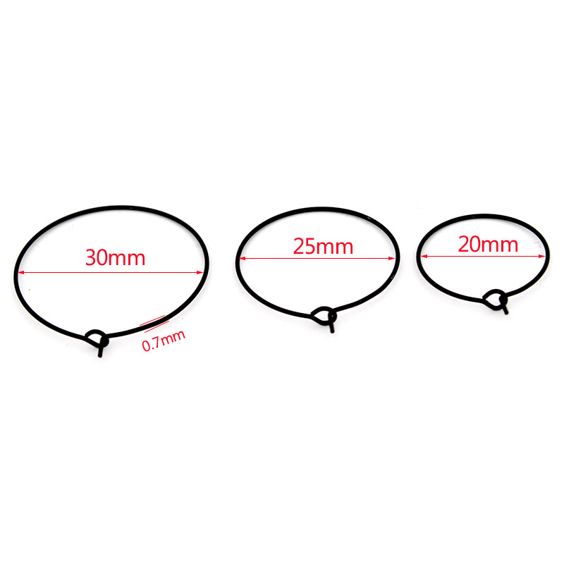 20 Piezas de Aros Circulares N - Hoop Earrings reseña y precio