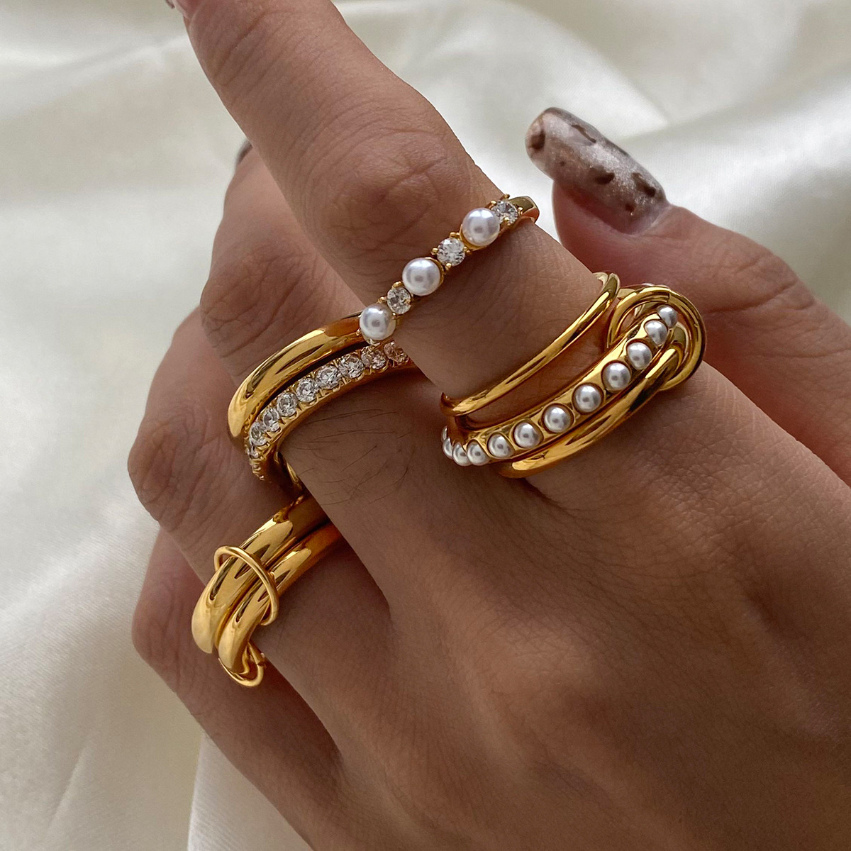 Anillos minimalistas de acero  - Minimalist Ring Stackable reseña y precio