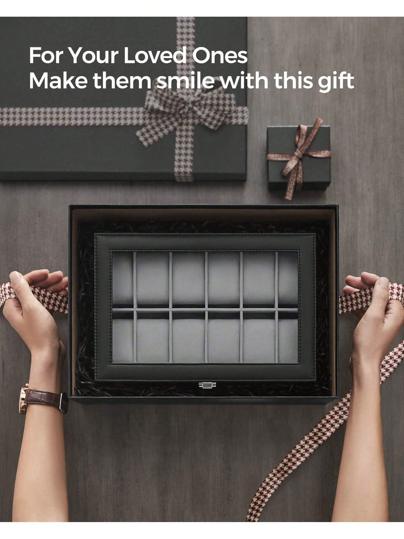 Caja para relojes con cerradur - Jewelry Box Watches Bracelets reseña y precio