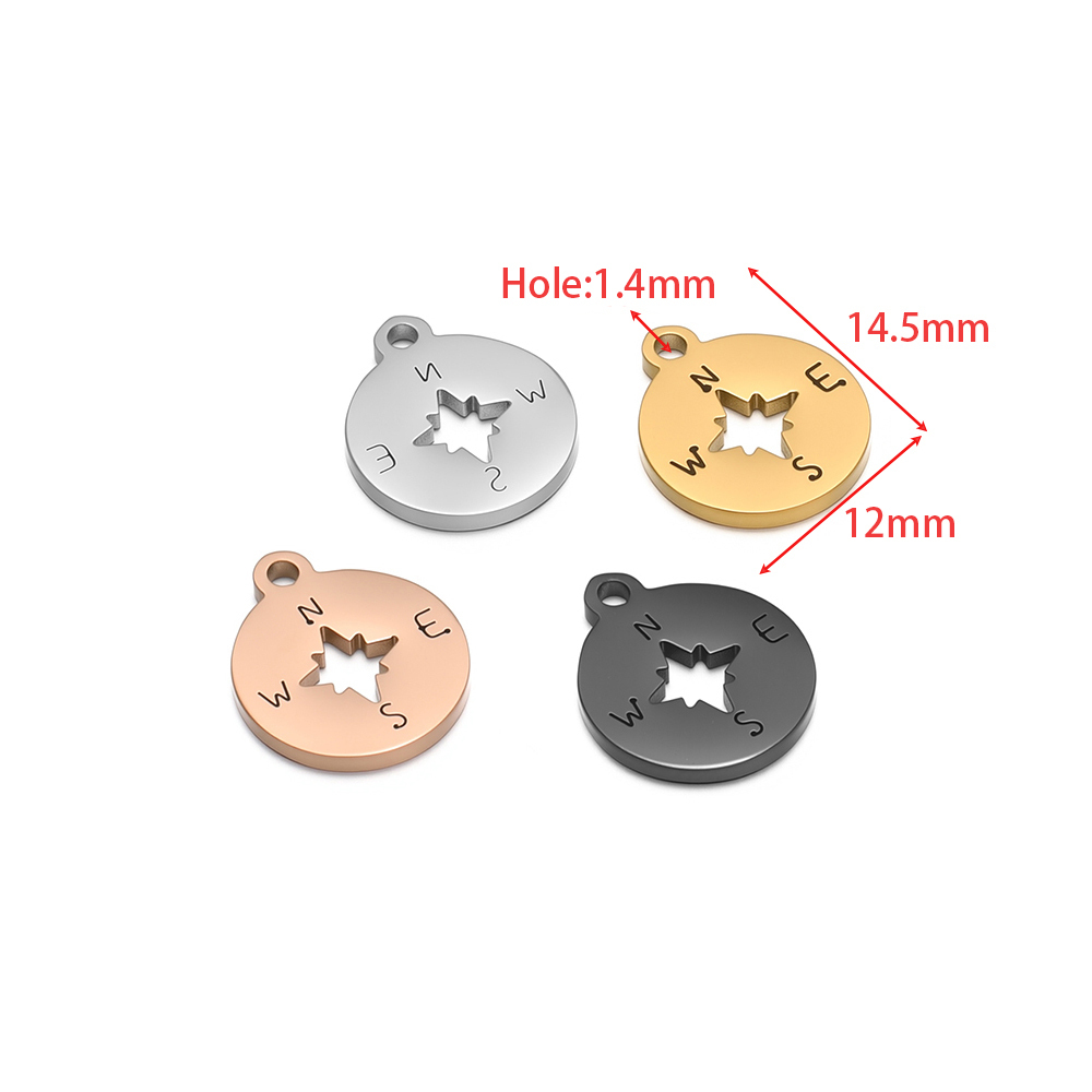 5 uds. De dijes de brújula hue - Hoop Earrings reseña y precio