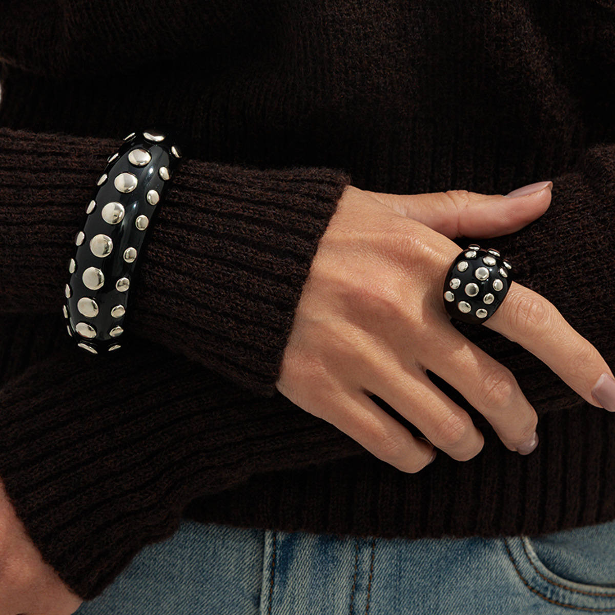 Hyperbole-Pulseras abiertas ap - Minimalist Ring Stackable reseña y precio