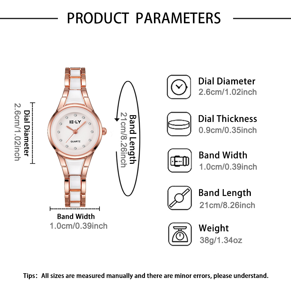 Reloj de cuarzo elegante y mod - Jewels On Watches reseña y precio