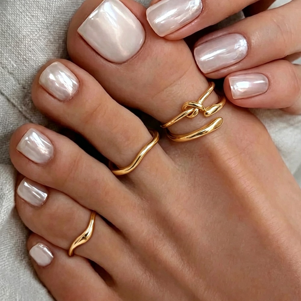 Juego de 4 piezas de anillos d - Minimalist Ring Stackable reseña y precio